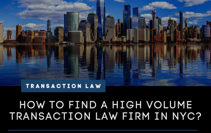 transaction law firm in nyc